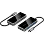 Vention TFMHB Docking Station USB-C con HDMI, 3x USB 3.0, SD/TF y PD 100W - Gris